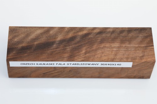 Orzech Kaukaski fala Flame Caucasian Walnut stabilizowane drewno na rękojeść noża stabilized wood for knifes