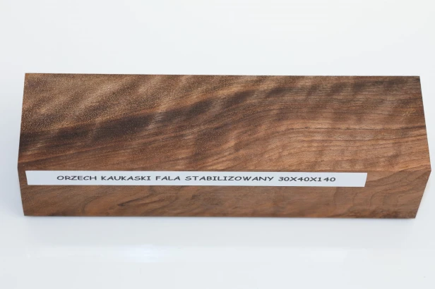 Orzech Kaukaski fala Flame Caucasian Walnut stabilizowane drewno na rękojeść noża stabilized wood for knifes