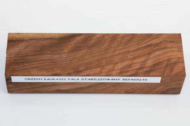 Orzech Kaukaski fala Flame Caucasian Walnut stabilizowane drewno na rękojeść noża stabilized wood for knifes