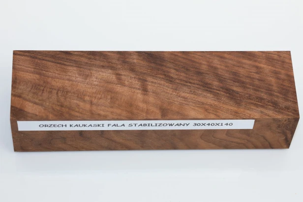Orzech Kaukaski fala Flame Caucasian Walnut stabilizowane drewno na rękojeść noża stabilized wood for knifes