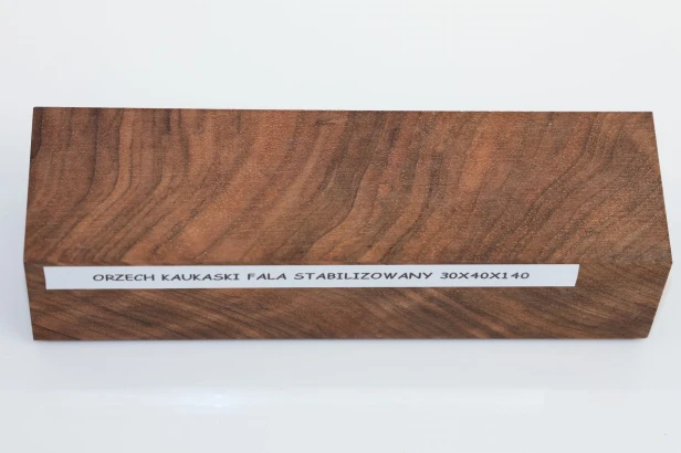 Orzech Kaukaski fala Flame Caucasian Walnut stabilizowane drewno na rękojeść noża stabilized wood for knifes