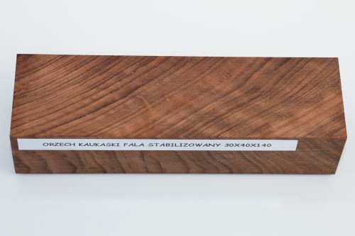 Orzech Kaukaski fala Flame Caucasian Walnut stabilizowane drewno na rękojeść noża stabilized wood for knifes
