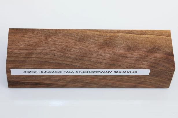 Orzech Kaukaski fala Flame Caucasian Walnut stabilizowane drewno na rękojeść noża stabilized wood for knifes