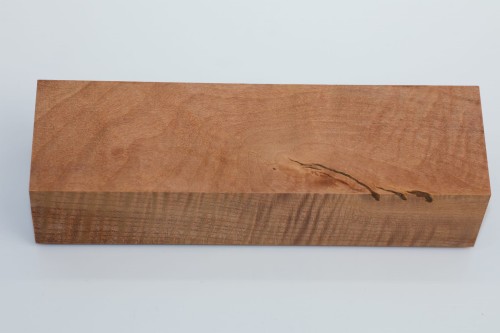 Lipa fala flame linden lime tree basswood brązowe stabilizowane drewno na rękojeść noża brown stabilized wood for knife