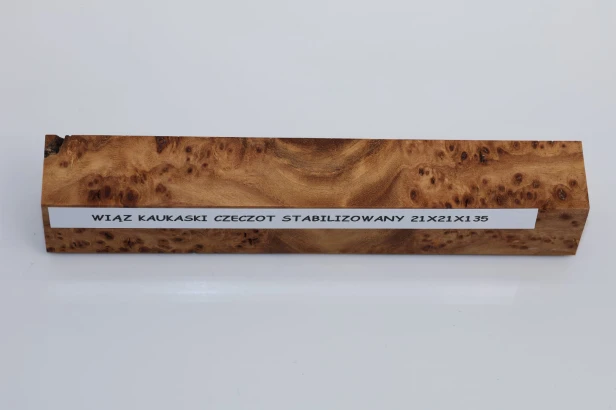 Wiąz Kaukaski Caucasian Elm czeczot burl stabilizowane drewno do toczenia na długopis stabilized wood for pen blank