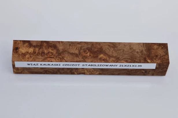 Wiąz Kaukaski Caucasian Elm czeczot burl stabilizowane drewno do toczenia na długopis stabilized wood for pen blank