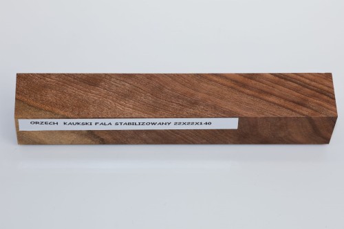 Orzech Kaukaski Caucasian Walnut fala flame stabilizowane drewno do toczenia na długopis stabilized wood for pen blank