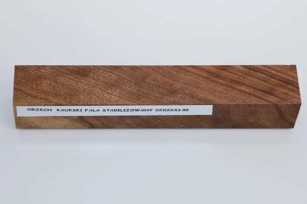 Orzech Kaukaski Caucasian Walnut fala flame stabilizowane drewno do toczenia na długopis stabilized wood for pen blank