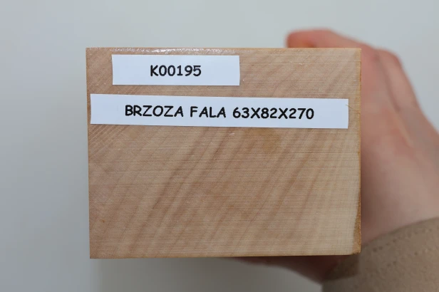 Brzoza fala Birch Flame drewno do toczenia kantówka wood for turning Timber