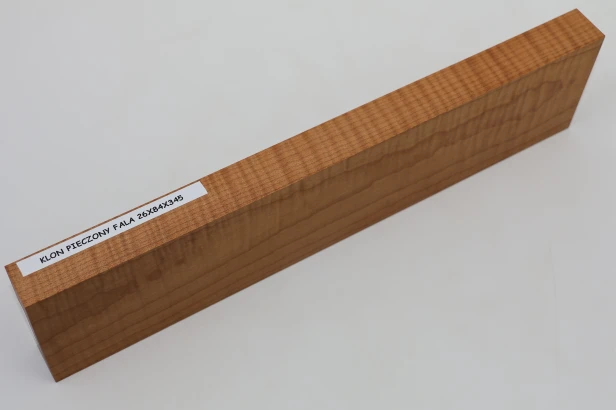 Klon pieczony fala Baked Maple Flame drewno do toczenia kantówka wood for turning Timber