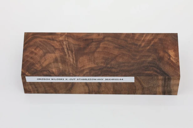 Orzech włoski X-CUT Walnut Wood stabilizowane drewno na rękojeść noża stabilized wood for knifes