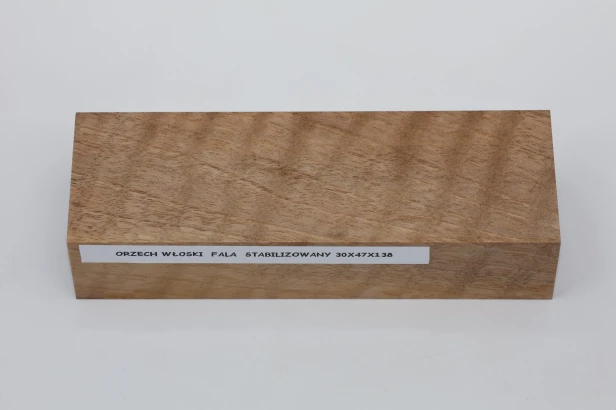 Orzech włoski fala Flame Walnut Wood stabilizowane drewno na rękojeść noża stabilized wood for knifes