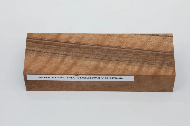Orzech włoski fala Flame Walnut Wood stabilizowane drewno na rękojeść noża stabilized wood for knifes