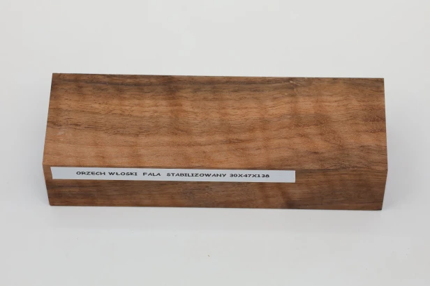 Orzech włoski fala Flame Walnut Wood stabilizowane drewno na rękojeść noża stabilized wood for knifes