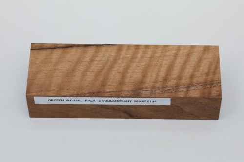 Orzech włoski fala Flame Walnut Wood stabilizowane drewno na rękojeść noża stabilized wood for knifes