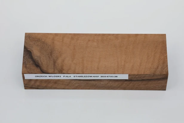 Orzech włoski fala Flame Walnut Wood stabilizowane drewno na rękojeść noża stabilized wood for knifes