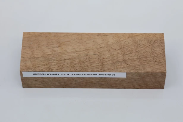 Orzech włoski fala Flame Walnut Wood stabilizowane drewno na rękojeść noża stabilized wood for knifes