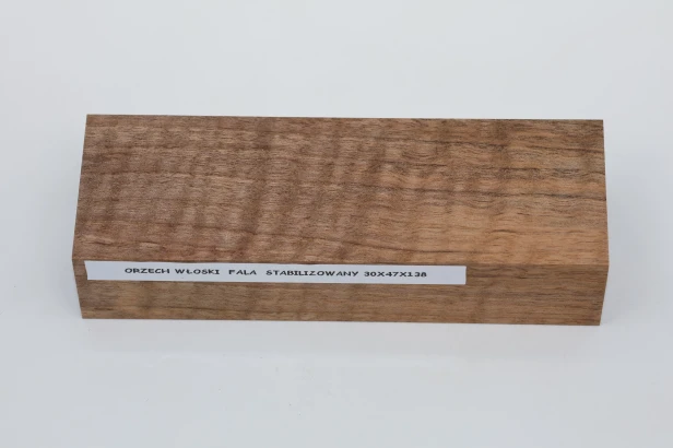Orzech włoski fala Flame Walnut Wood stabilizowane drewno na rękojeść noża stabilized wood for knifes