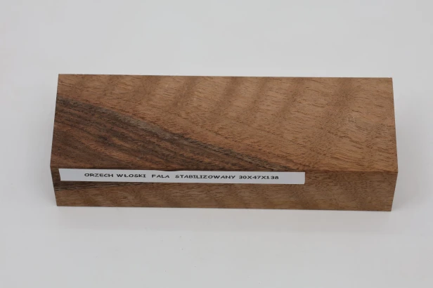 Orzech włoski fala Flame Walnut Wood stabilizowane drewno na rękojeść noża stabilized wood for knifes