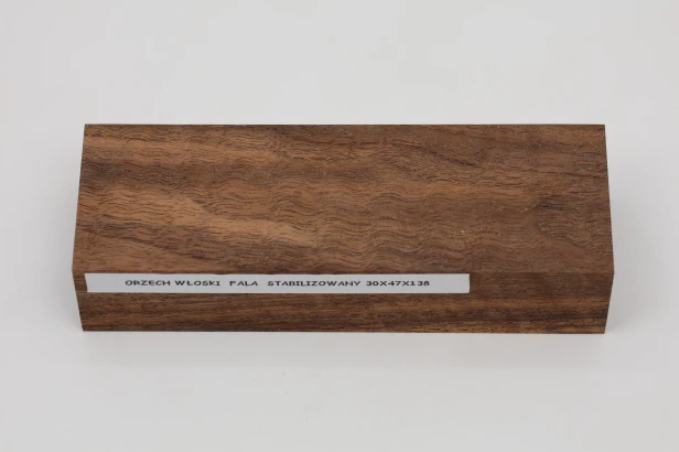Orzech włoski fala Flame Walnut Wood stabilizowane drewno na rękojeść noża stabilized wood for knifes