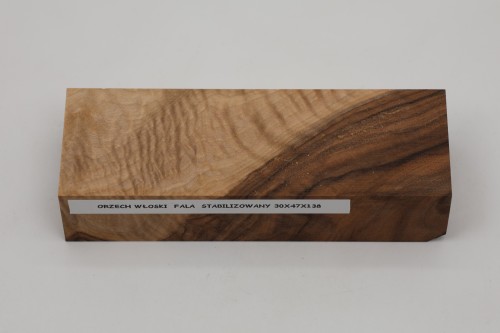 Orzech włoski fala Flame Walnut Wood stabilizowane drewno na rękojeść noża stabilized wood for knifes