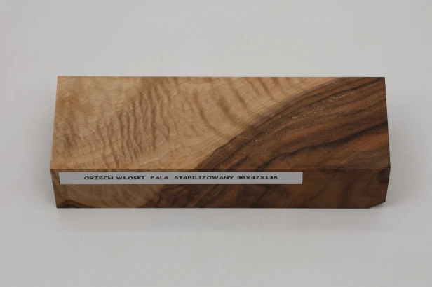 Orzech włoski fala Flame Walnut Wood stabilizowane drewno na rękojeść noża stabilized wood for knifes