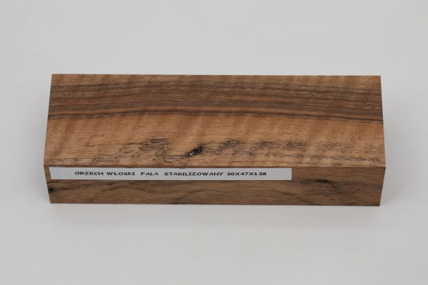Orzech włoski fala Flame Walnut Wood stabilizowane drewno na rękojeść noża stabilized wood for knifes