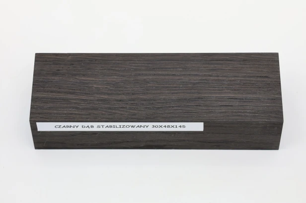Czarny dąb Black Oak stabilizowane drewno na rękojeść noża stabilized wood for knife