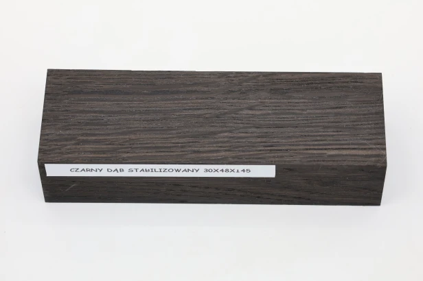 Czarny dąb Black Oak stabilizowane drewno na rękojeść noża stabilized wood for knife