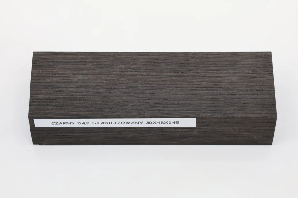 Czarny dąb Black Oak stabilizowane drewno na rękojeść noża stabilized wood for knife