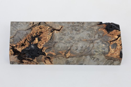 Klon jesionolistny czeczot grafit Ash-leaf Maple Burl Graphite stabilizowane drewno na biżuterię stabilized wood for jewelry