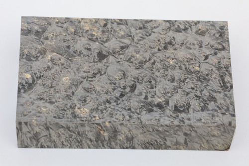 Klon jesionolistny czeczot grafit Ash-leaf Maple Burl Graphite stabilizowane drewno na rękojeść noża stabilized wood for knife
