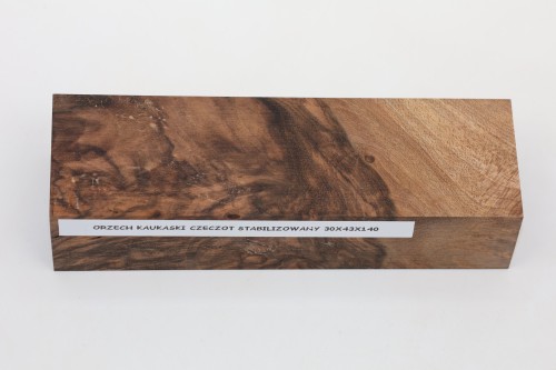 Orzech Kaukaski czeczot Caucasian Walnut Burl stabilizowane drewno na rękojeść noża stabilized wood for knife