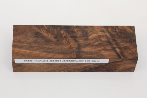Orzech Kaukaski czeczot Caucasian Walnut Burl stabilizowane drewno na rękojeść noża stabilized wood for knife