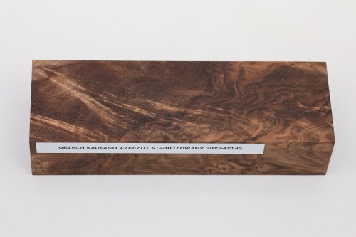 Orzech Kaukaski czeczot Caucasian Walnut Burl stabilizowane drewno na rękojeść noża stabilized wood for knife