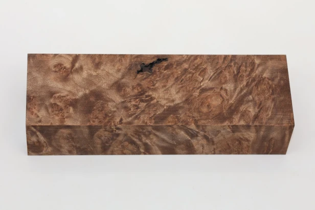 Orzech Kaukaski czeczot Caucasian Walnut Burl stabilizowane drewno na rękojeść noża stabilized wood for knife