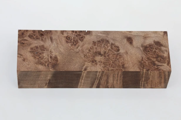 Orzech Kaukaski czeczot Caucasian Walnut Burl stabilizowane drewno na rękojeść noża stabilized wood for knife