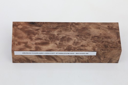 Orzech Kaukaski czeczot Caucasian Walnut Burl stabilizowane drewno na rękojeść noża stabilized wood for knife