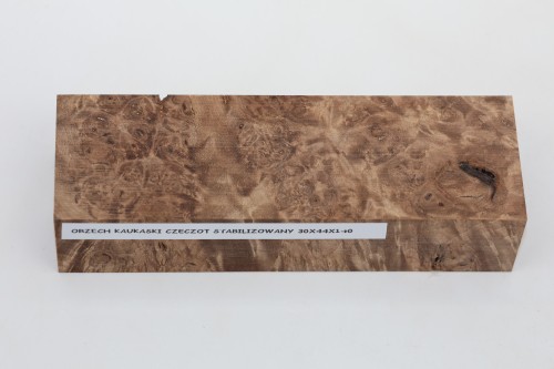 Orzech Kaukaski czeczot Caucasian Walnut Burl stabilizowane drewno na rękojeść noża stabilized wood for knife