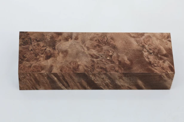 Orzech Kaukaski czeczot Caucasian Walnut Burl stabilizowane drewno na rękojeść noża stabilized wood for knife