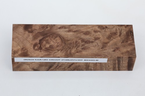 Orzech Kaukaski czeczot Caucasian Walnut Burl stabilizowane drewno na rękojeść noża stabilized wood for knife