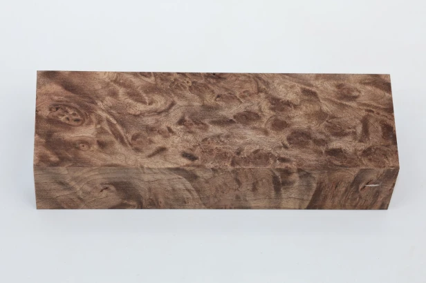 Orzech Kaukaski czeczot Caucasian Walnut Burl stabilizowane drewno na rękojeść noża stabilized wood for knife