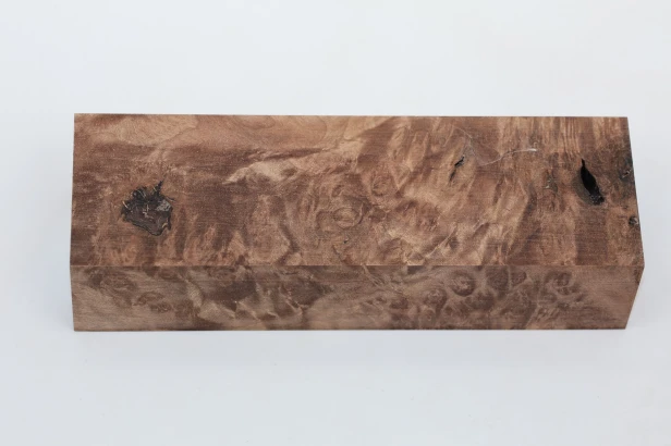 Orzech Kaukaski czeczot Caucasian Walnut Burl stabilizowane drewno na rękojeść noża stabilized wood for knife
