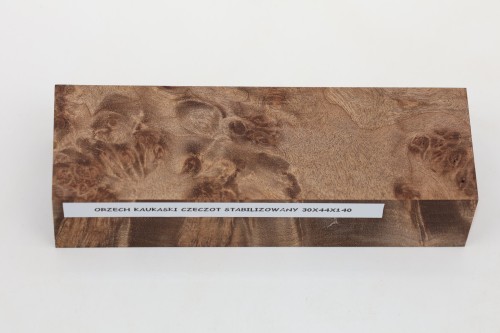 Orzech Kaukaski czeczot Caucasian Walnut Burl stabilizowane drewno na rękojeść noża stabilized wood for knife