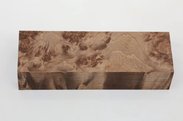 Orzech Kaukaski czeczot Caucasian Walnut Burl stabilizowane drewno na rękojeść noża stabilized wood for knife