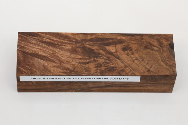 Orzech Kaukaski czeczot Caucasian Walnut Burl stabilizowane drewno na rękojeść noża stabilized wood for knife