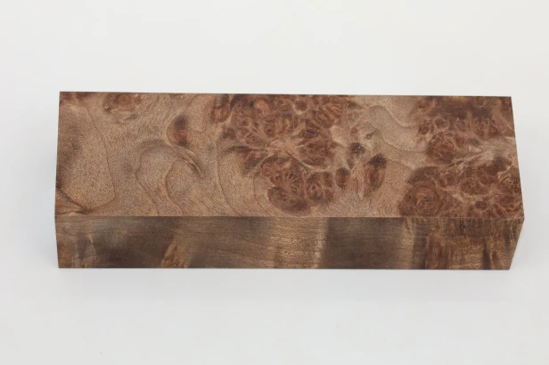 Orzech Kaukaski czeczot Caucasian Walnut Burl stabilizowane drewno na rękojeść noża stabilized wood for knife