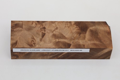 Orzech Kaukaski czeczot Caucasian Walnut Burl stabilizowane drewno na rękojeść noża stabilized wood for knife