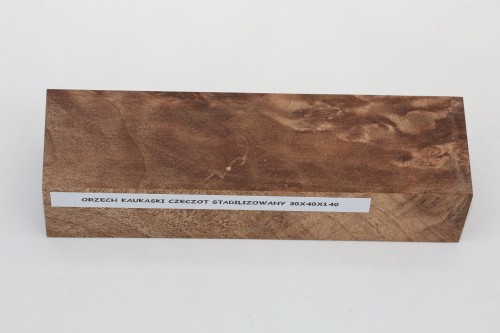 Orzech Kaukaski czeczot Caucasian Walnut Burl stabilizowane drewno na rękojeść noża stabilized wood for knife
