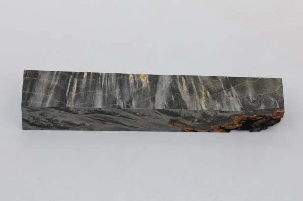 Klon jesionolistny czeczot grafit Ash-leaf Maple Burl Graphite stabilizowane drewno na biżuterię stabilized wood for jewelry